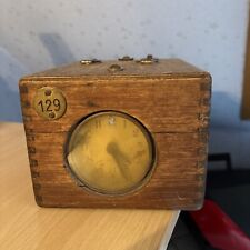 Alte Benzing Taubenuhr Konstatieruhr  Holzkasten