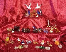 30 teilige Sammlung Glastiere, Lauscha etc.,  2,1 - 7,2 cm