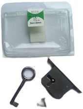 HSI 1 Stück Einsteckschloss beidseitig Schlüssel Eisen Dorn 20mm - 40mm wählbar