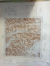 Karte Map Assis Italien 1:100000 Landkarte Militär Gefechtkarte 1953
