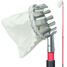 Apfelobstpflücker mit Stange Teleskopgriff Korb Garten Hochbaumfänger