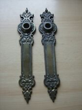 Original  Gründerzeit Tür Garnitur  Haustürbeschläge Historismus antik Messing 