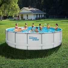 Frame Pool 549 x 132 cm Elite weiß Stahlrahmen Schwimmbecken 5,49 x 1,32 m 