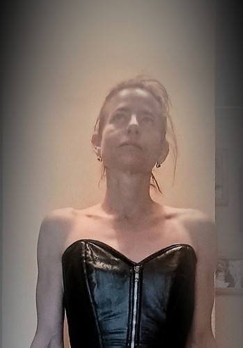 Echt leder corsage mittelalter - echt,