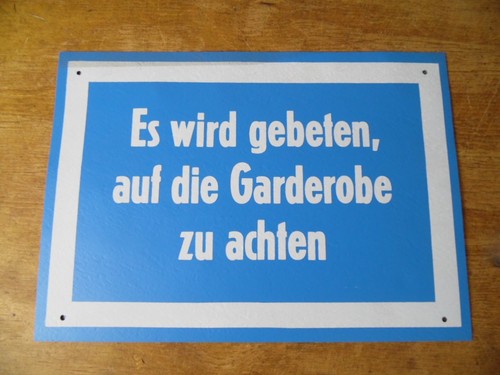 Pvc schild hinweisschild - pvc,