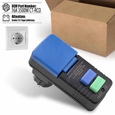 16A 3500W FI Personenschutz Schutzschalter Steckdose Fehlerstrom Sicherheitssch 