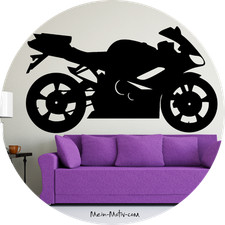 Wandtattoo motorrad - wandtattoo,
