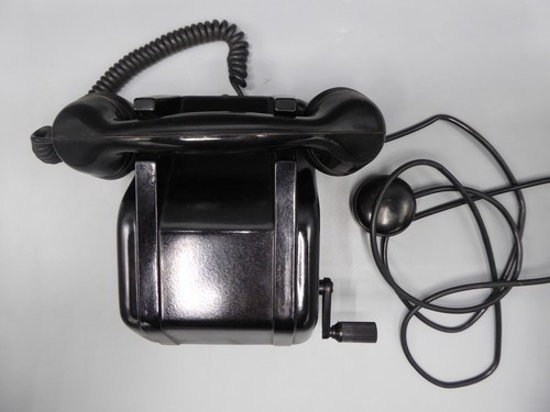 Telefon bakelit mit kurbel - bakelit,