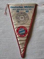 Wimpel Bayern München Deutscher Meister 1980