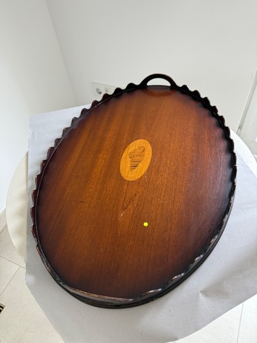 Ovales vintage serviertablett - vintage,