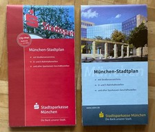 2 Stadtpläne München / Stadtsparkasse München / alte Jahrgänge / NEU