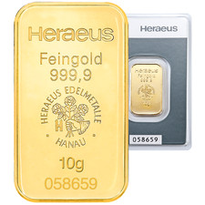 10 Gramm Goldbarren - 999,9