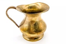 Vintage Brass Jug Pitcher Vase