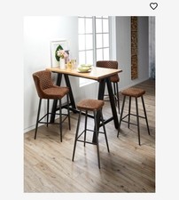 Esszimmer Sitzgarnitur, SANDBAY von JYSK. 3 Jahre alt. Hochtisch mit 4 Barhocker