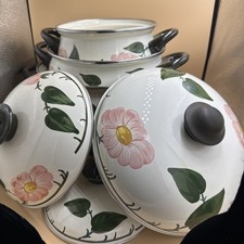 Kochtopf Set Asta Villeroy&Boch Motiv Wildrose Made By Fissler W.Germany Neu