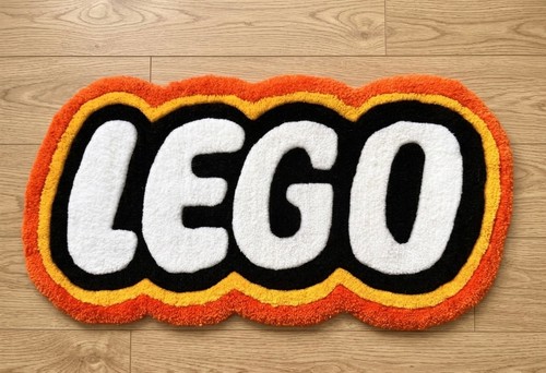 Lego logo tufted - lego,