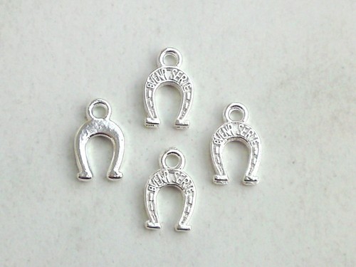 10x anhänger hufeisen 12x8mm - anhänger,