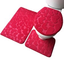 3Tlg.Set Badematte Badvorleger