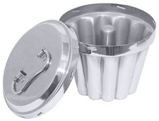 Contacto Edelstahl Puddingform mit Rohr 18 cm