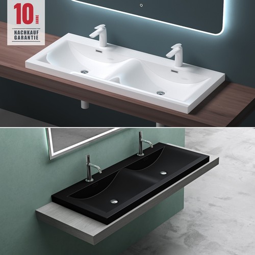 Waschbecken 120 140cm - waschbecken, 120/140cm