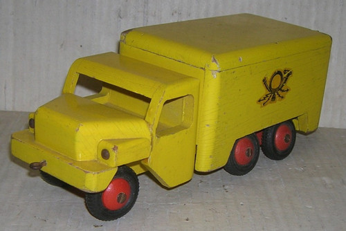 Seltenes holz postauto lkw - ,