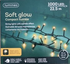 Lumineo LED Lichterkette Compact  22,5 m 1000LED - warmweiß / Klassischwarm 