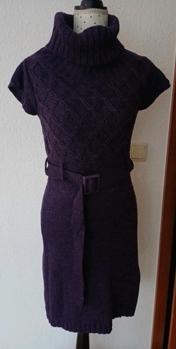 Kleid strickkleid kurzarm - kleid,