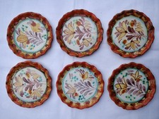 6 Keramik Teller, Untersetzer