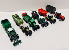 SIKU - 6 x Traktor mit Anhänger - 1:87 - GUT   #3821