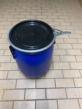 2 x Behälter mit Deckel 60 L ,fass, Wassertonne Regentonne Futtertonne