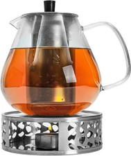 Teekanne Glas mit Siebeinsatz