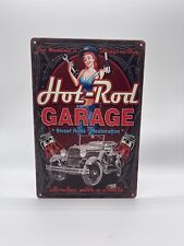 Blechschild Hot Rod Garage