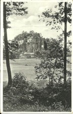 AK Einsiedlerstein Bürgstein b. Haida Sudeten - Felsenburg Sloup - ca. 1940 gel.