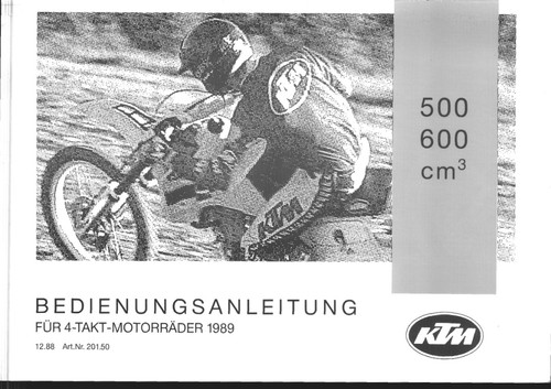Werkstatthandbuch ktm 500 - werkstatthandbuch,
