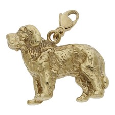 Charm Hunde Anhänger 333 Gold