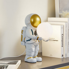 Lindby Tischleuchte Kosmo weiß gold Keramik Glas Tischlampe Lampe Leuchte S842