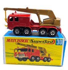 Matchbox Lesney No.30 8 WHEEL CRANE Superfast - Made in England
