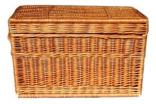 Weidentruhe Wäschekorb Truhe