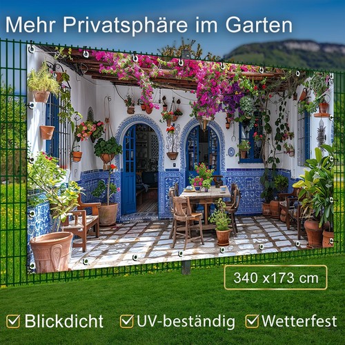 Sichtschutz garten motiv plane - garten,