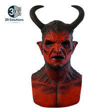 Demon Latex Maske Realistische