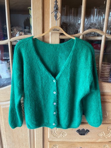 Mohair weste 44 grün - weste,
