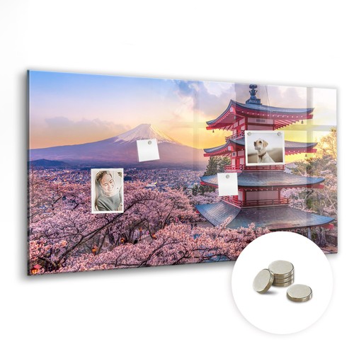 Magnettafel glas mit magneten - mit,