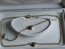 Armband CETAS in 585 GG mit Herz, geprüft, 9,35 GRAMM