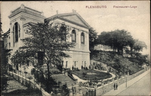 Flensburg nordergraben - ak, flensburg,