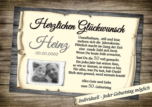Urkunde 40 50 60 70 - 18,