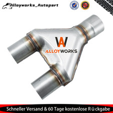 Edelstahl  Auspuff Y Rohr