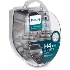 Philips X-tremeVision Pro150 DuoBox H4 Halogen bis zu 150% mehr Licht 60/55W 12V