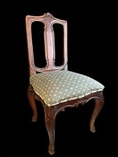 Barock Stuhl Nussbaum Massiv Verzapft Dübel Holz Patina 18. Jahrhundert