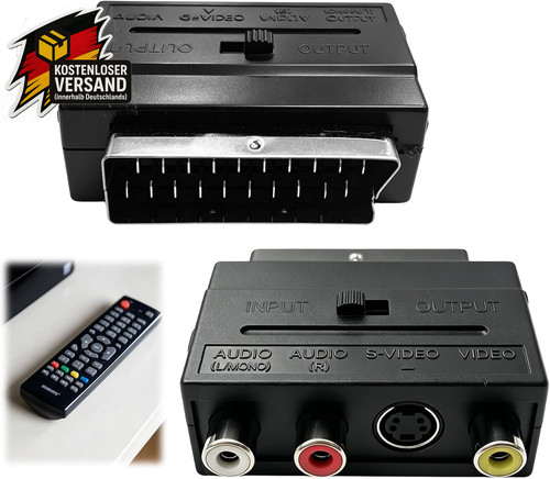 Scart adapter für geräte - scart, av