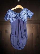 Roch Valley Ballett Trikot Samt kurzarm Gr. 3a 146 152 TOP Zustand